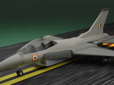 Indian Fighter Jet  Free low-poly 3D model