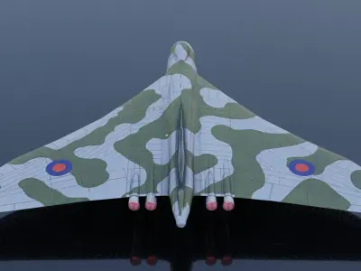 Avro Vulcan Low-poly 3D model