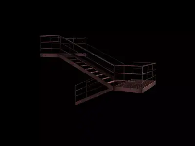 industrial staircase  3D model