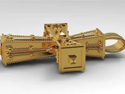 Antique Cross 3D print model