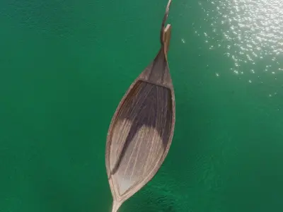 vikings boat Low-poly 3D model