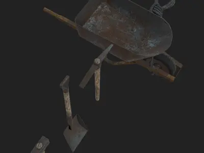 Mining Assets 02 Low-poly 3D model