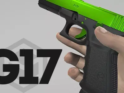 G17 Animated Low-poly 3D model