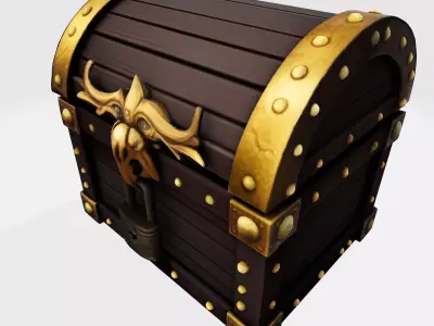 The Low-Poly Treasure Chest Asset Low-poly 3D model