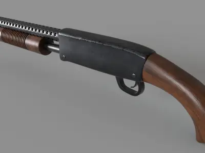 Shotgun Mossberg 590 Low-poly 3D model purchase