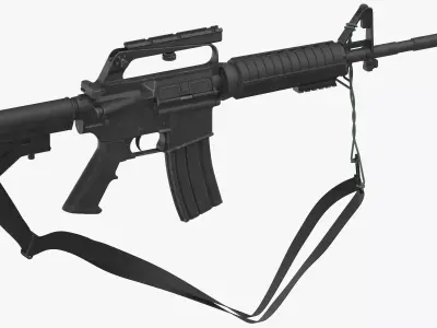 M16 Rifle - M16A2 3D model