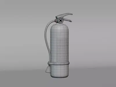 Fire Extinguisher Low-poly 3D model 12