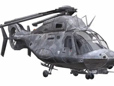 AirCraft 14 - Helicopter Free 3D model