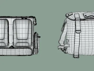 Tactical Military Bag Pack 01 Free 3D model