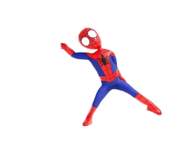 Spiderman low poly Animated Low-poly 3D model