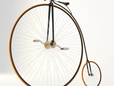 Penny Farthing Bicycle 3D model get