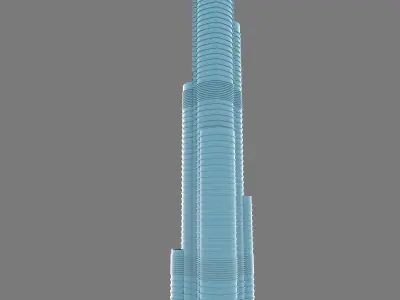 Burj Khalifa 3d Model  3D model