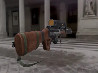 Maverick Gun Low-poly 3D model