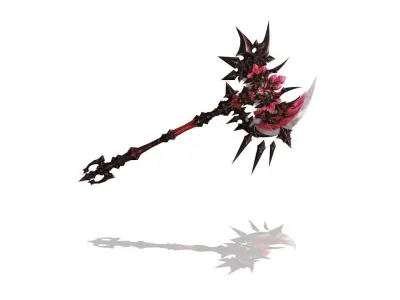 Hell Axe Low-poly 3D model