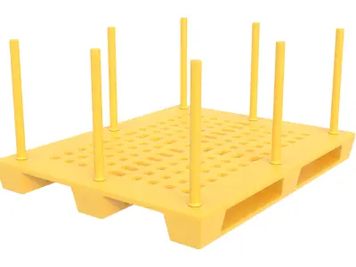 Plastic Pallet 03 3D model