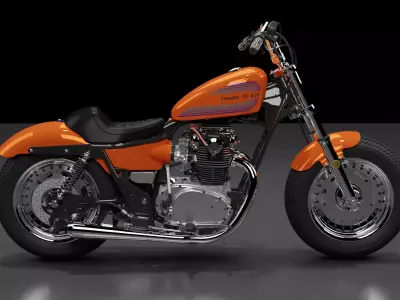 Yamaha XS650 3D model purchase