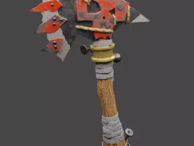 Dark Axe Low-poly 3D model