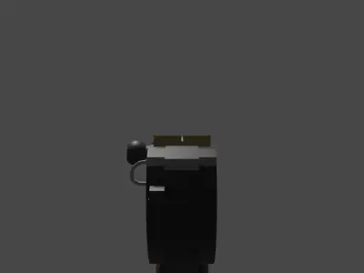 C93 Pistol -Rigged Low-poly 3D model