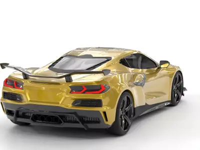 Chevrolet Corvette C8 2025 Low-poly 3D model