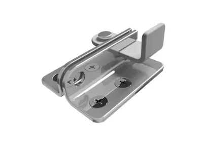 Hinge with lock 3D model