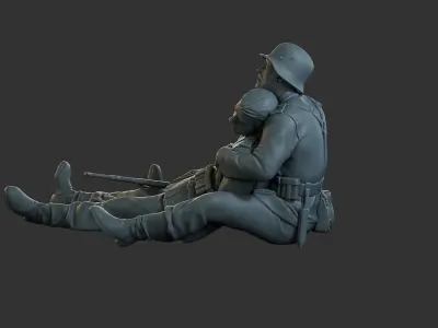 German soldiers ww2 G9 3D print model