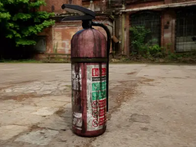 Fire Extinguisher Free low-poly 3D model order