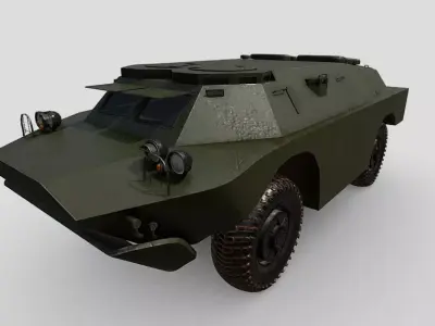 BRDM2 - No Turret - Low Poly Model - Game Ready Low-poly 3D model