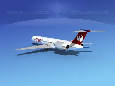 McDonnell Douglas MD83 Ankair 3D model