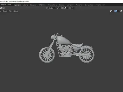 Bike 3d model motorcycle Free 3D model