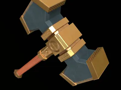 War Hammer Stylized PBR Low-poly 3D model
