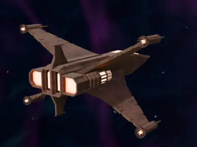 Military Airplane Low-poly 3D model purchase