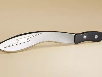 Sci-fi Knife made with blender Low-poly 3D model