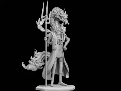 Killingham - Knights of God - ONE PIECE - split part 3D print model