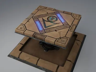 Flip Trap Game Ready Model Low-poly 3D model