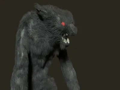 Wolf man 3D model