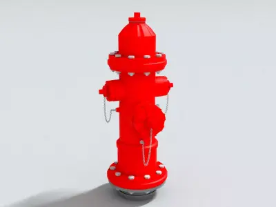 laos Fire Hydrant 02 3D model