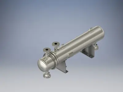 HEAT EXCHANGER - SURFACE AREA 50 m2 3D model