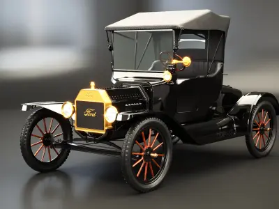 Ford T Roadster 1915 3D model
