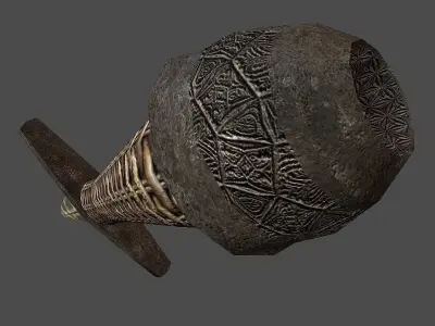 Simple Medieval Sword Free low-poly 3D model