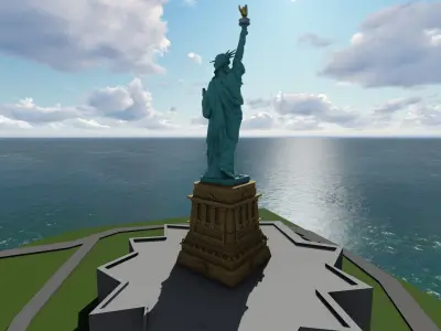 AMERICA STATUE OF LIBERTY  3D model