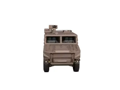 Armored Military Ambulance Tactical Medical Evacuation 02 3D model
