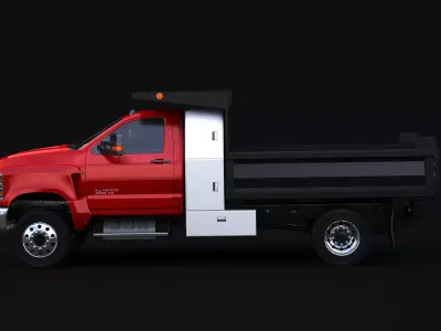 2020 Chevrolet Silverado 4500HD Dump Truck 3D model