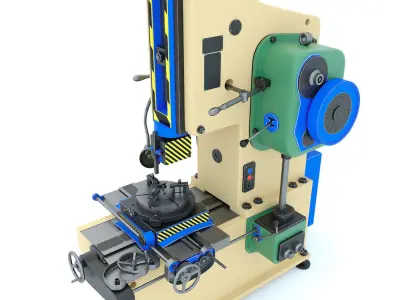 Industrial milling machine tool 7A420 3D model