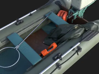 Inflatable Boat 3D model from CGTrader