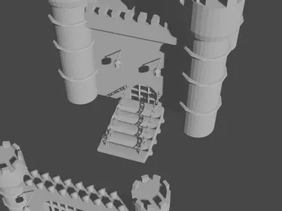Medieval Castle Free 3D model buy