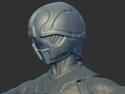 Black Moon Head Scan for Toys 3D print model