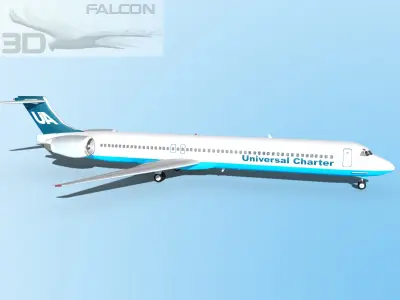 Falcon3D MD-80 Universal Charter 3D model