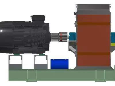 Mill for small wood parts 3D model