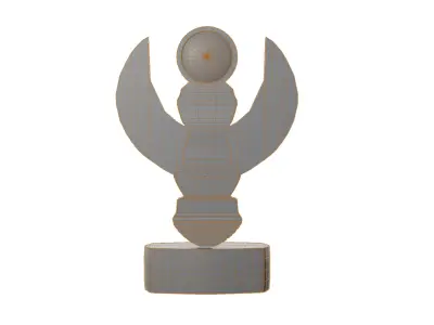 Scarab Statue Low-poly 3D model