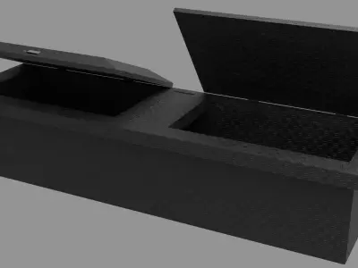 Basic Truck Toolbox Low-poly 3D model
